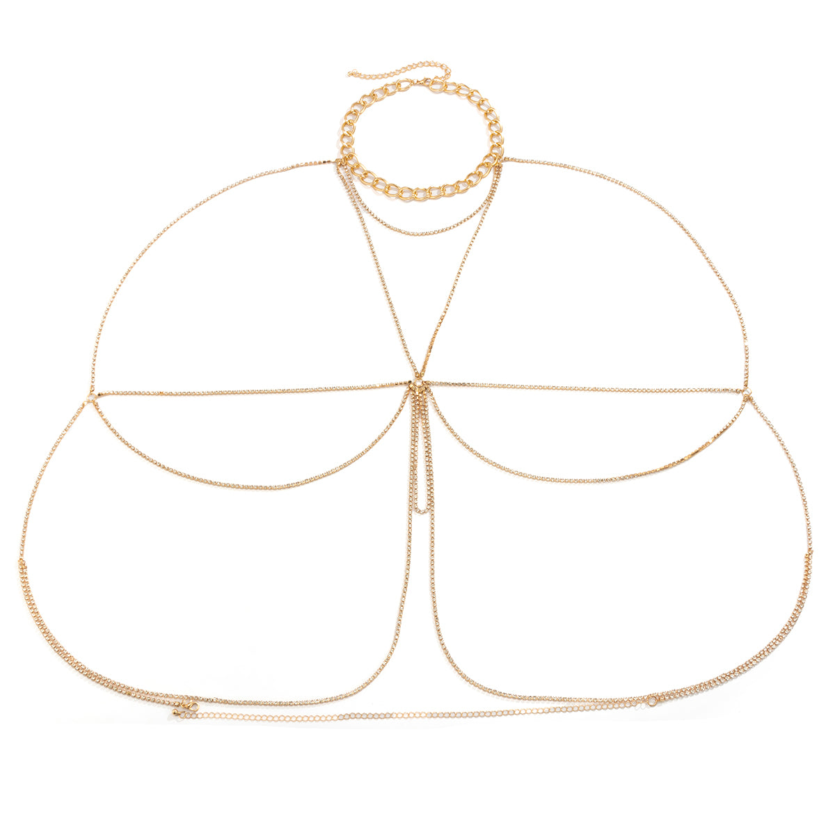 Boho Beaded Pearl Backless Body Chain Bra – ArtGalleryZen