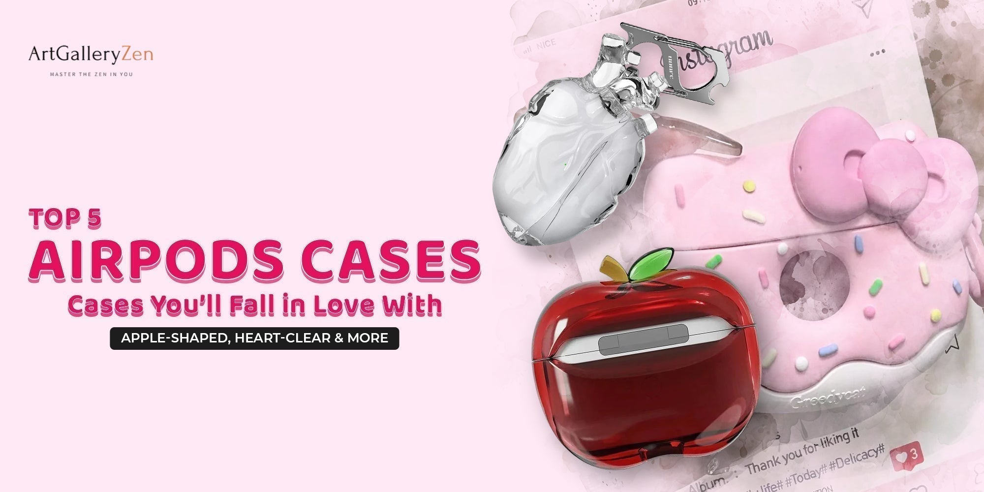 Top 5 Cutest AirPods Cases You’ll Fall in Love With (Apple-Shaped, Heart-Clear & More