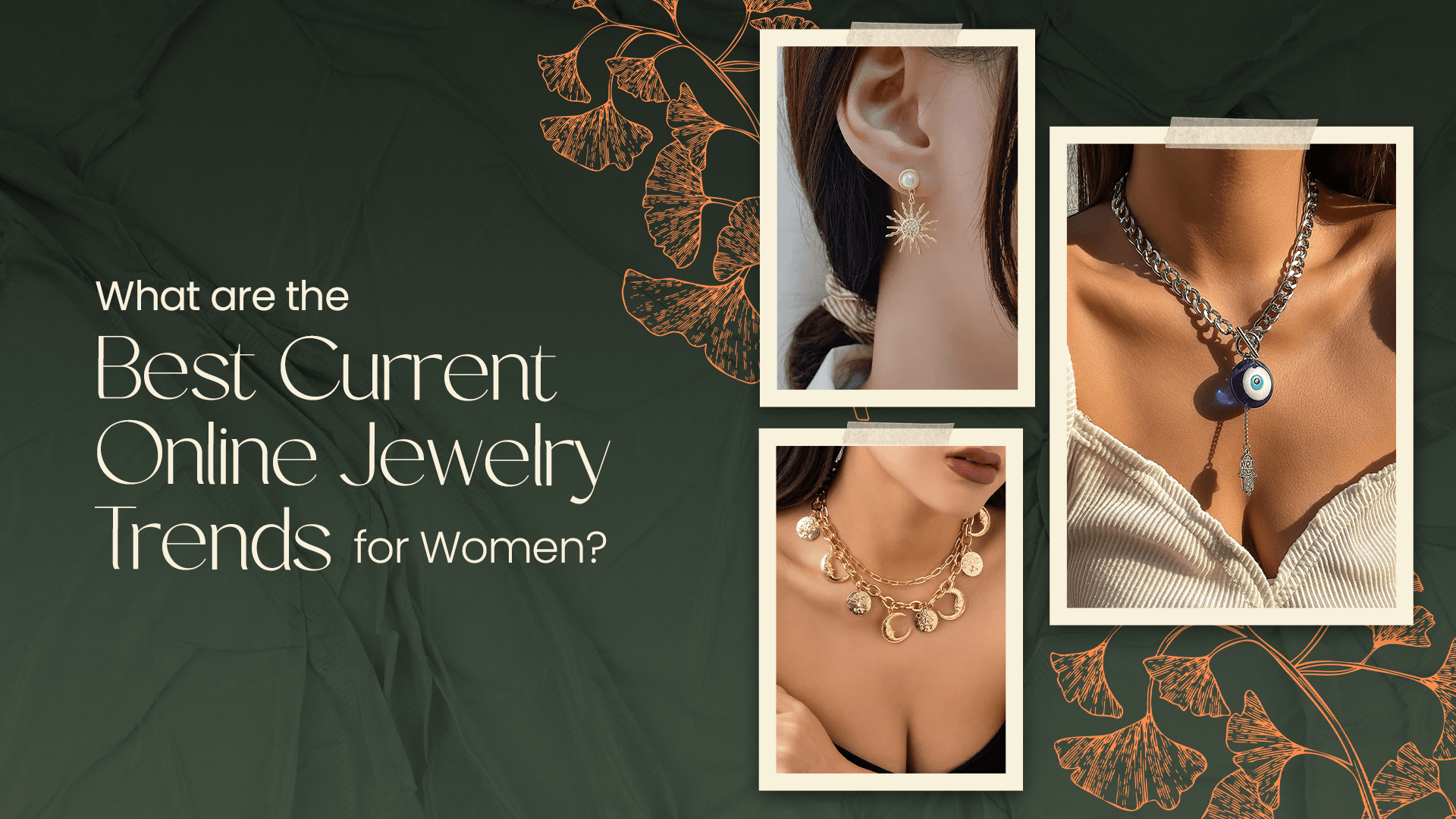 2024 women's jewelry trends featuring layered necklaces, statement earrings, and trendy accessories for modern fashion