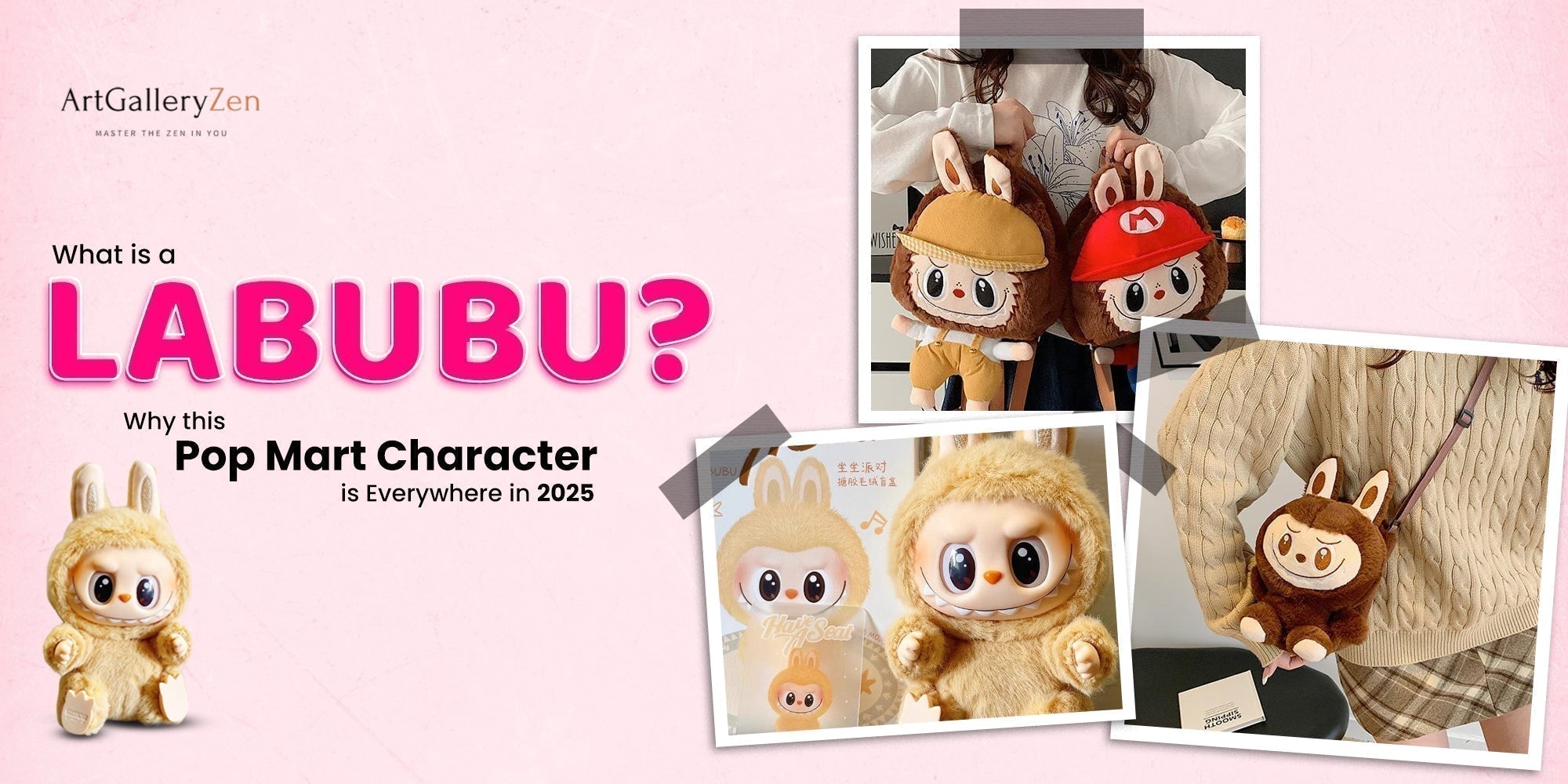 Labubu Pop Mart character collection showing the viral 2025 trend with various collectible figures and accessories