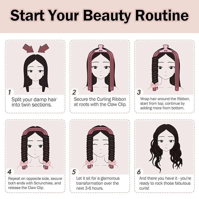 12 Pcs Heatless Hair Curler Set - ArtGalleryZen