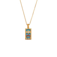 Thumbnail for 18K Gold Plated Stainless Steel Tarot Card Necklace - ArtGalleryZen