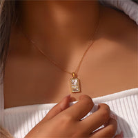 Thumbnail for 18K Gold Plated Stainless Steel Tarot Card Necklace - ArtGalleryZen
