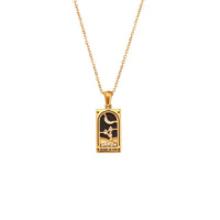 Thumbnail for 18K Gold Plated Stainless Steel Tarot Card Necklace - ArtGalleryZen