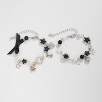 Thumbnail for 2 Pcs Strawberry Heart Letter Charm Pearl Star Chain Bracelet Set - ArtGalleryZen