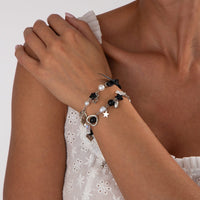 Thumbnail for 2 Pcs Strawberry Heart Letter Charm Pearl Star Chain Bracelet Set - ArtGalleryZen