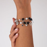 Thumbnail for 2 Pcs Strawberry Heart Letter Charm Pearl Star Chain Bracelet Set - ArtGalleryZen