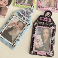 Thumbnail for Kawaii Pastel Animal Keychain Photocard Holder - Cute Card Display