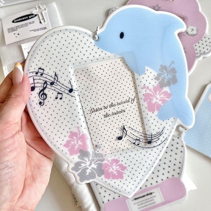 Kawaii Animal Photocard Holder Keychain - PVC Card Display Bag