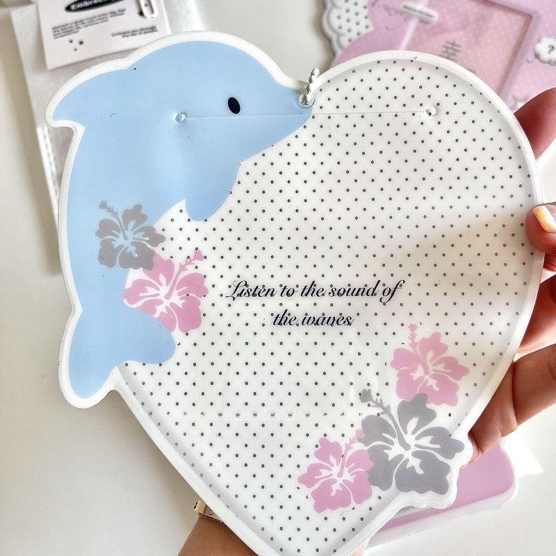 Kawaii Animal Photocard Holder Keychain - PVC Card Display Bag