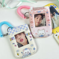 Thumbnail for Foldable Phone Shaped Photocard Holder Keychain - PVC Card Case