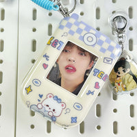 Thumbnail for Foldable Phone Shaped Photocard Holder Keychain - PVC Card Case