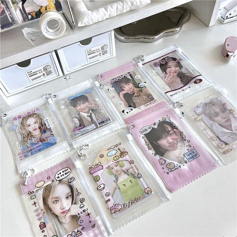 Kawaii Animal Candy Bag Photocard Holder Keychain - PVC Card Case
