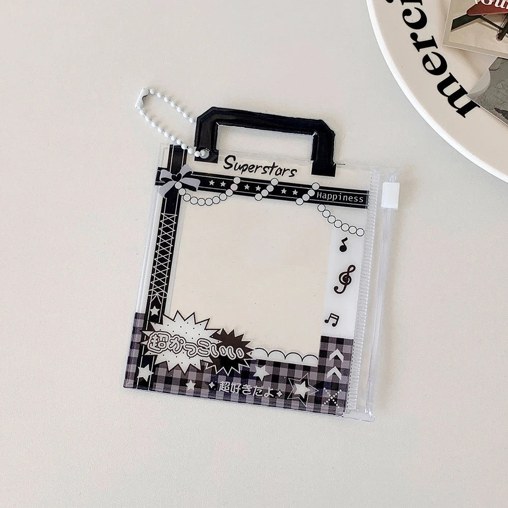 Mini Handbag Photocard Holder Keychain - Chic PVC Card Display Bag
