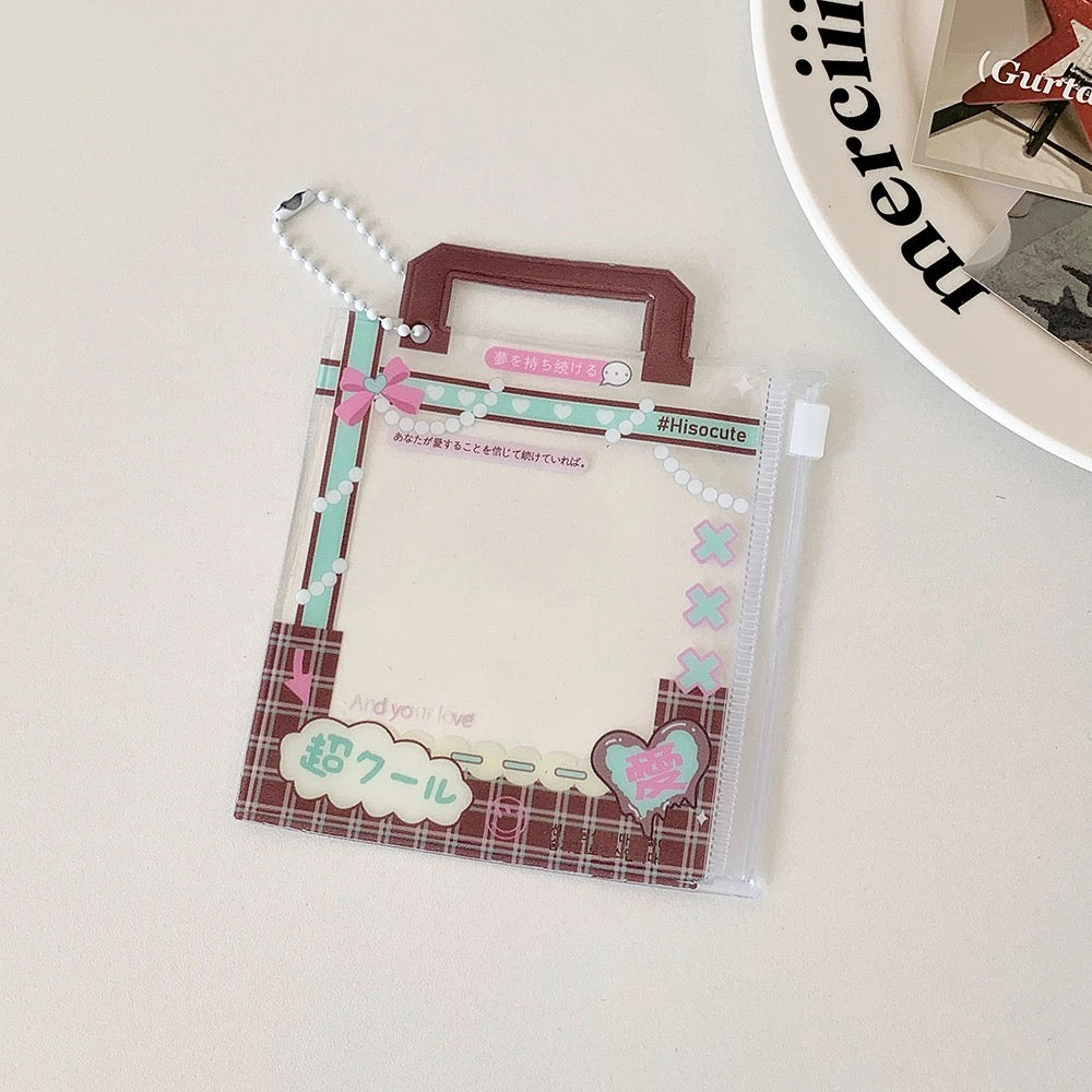 Mini Handbag Photocard Holder Keychain - Chic PVC Card Display Bag