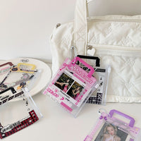 Thumbnail for Mini Handbag Photocard Holder Keychain - Chic PVC Card Display Bag