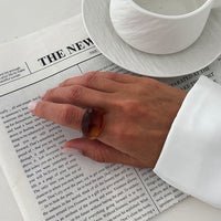 Thumbnail for Chunky Resin Ring - Bold Minimalist Statement Jewelry for Women