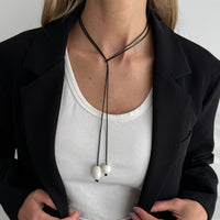 Thumbnail for Retro Clear Resin Pendant Long Chain Necklace 45