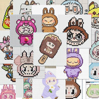 Thumbnail for 24/48 Colors 2.6mm Labubu Themed Fuse Beads Kit - ArtGalleryZen