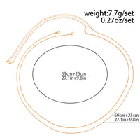 Thumbnail for Minimalist Layered Twisted Waist Chain Set