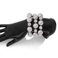 Thumbnail for 3 Pcs Chunky Gold Silver Plated Ball Chain Stackable Bracelet Set - ArtGalleryZen