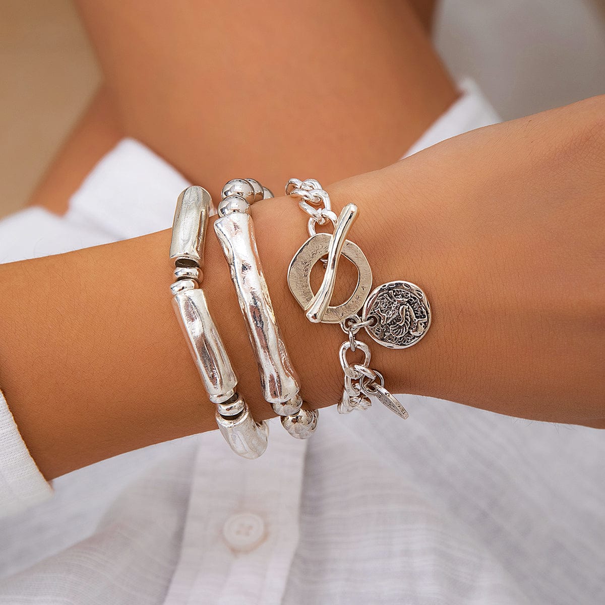 Silver Watch Chain Ring – LINKED JEWEL