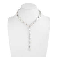 Thumbnail for Geometric Waterdrop Y Necklace Gold Silver Layering Pendant