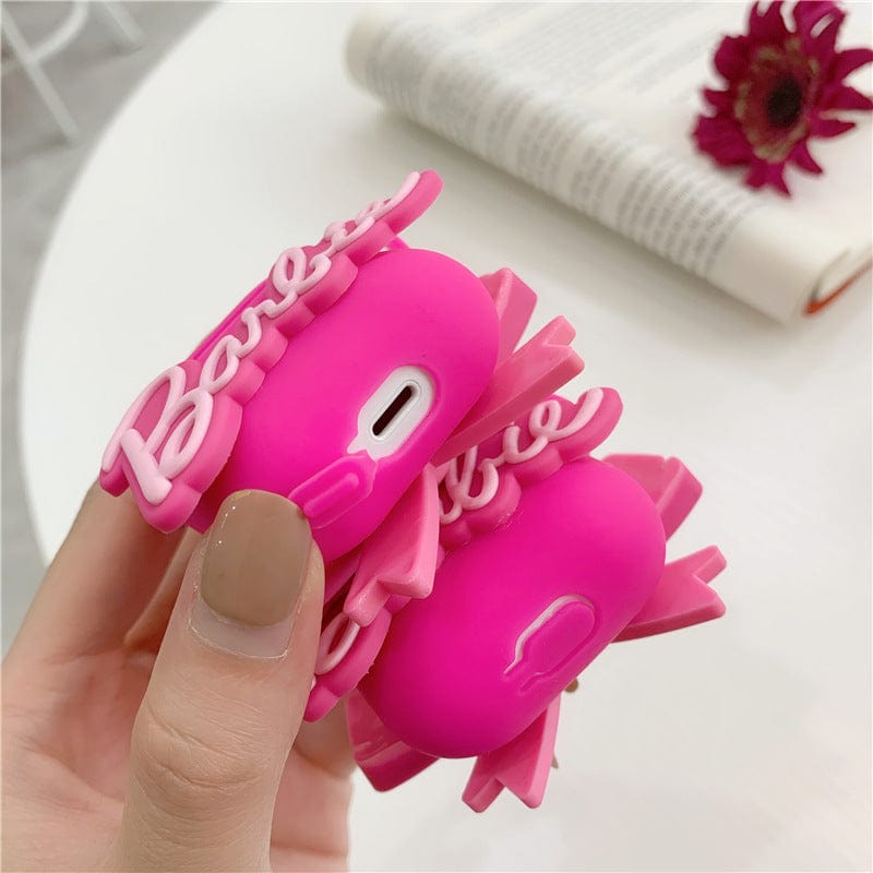3D Barbie Silicone AirPods Earphone Case - ArtGalleryZen