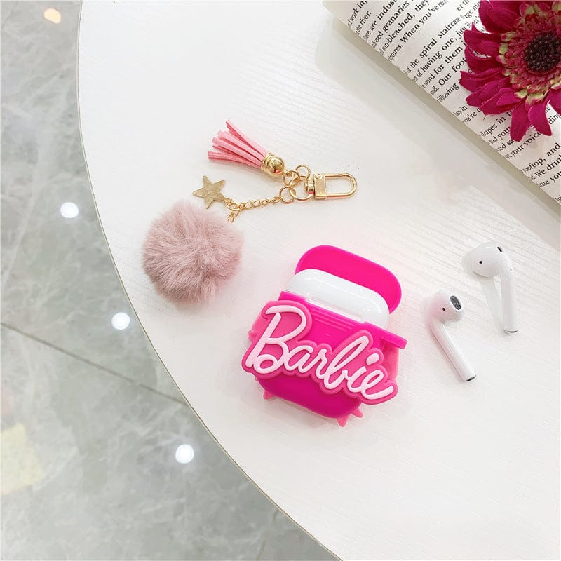 3D Barbie Silicone AirPods Earphone Case - ArtGalleryZen