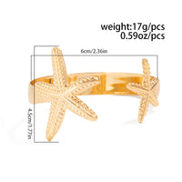 Thumbnail for Beach Style Textured Starfish Bangle Bracelet