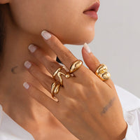 Thumbnail for 5 Pcs Abstract Irregular Waterdrop Ring Set