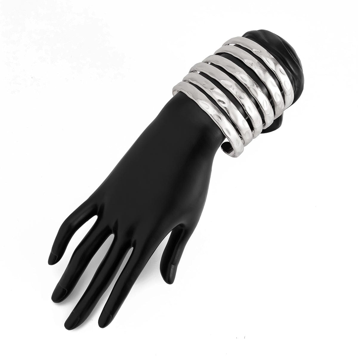 6 Pcs Classic Gold Silver Plated Glossy Bangle Bracelet Set - ArtGalleryZen