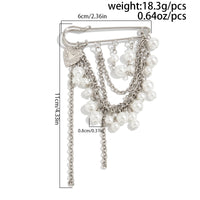 Thumbnail for Elegant Pearl Heart Tassel Trouser Pin