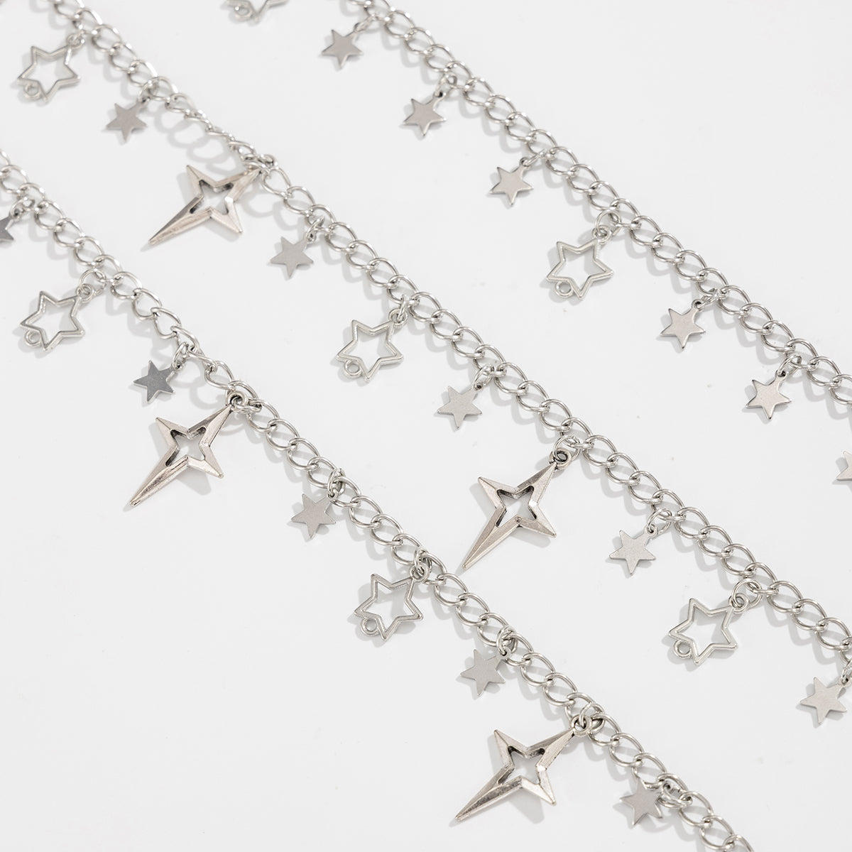 Charming Layered Hollow Star Pendant Trouser Chain
