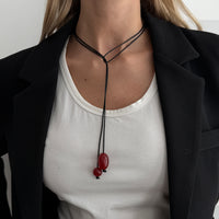 Thumbnail for Retro Clear Resin Pendant Long Chain Necklace 45