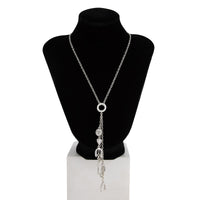 Thumbnail for Boho Antique Gold Silver Tone Lucky Horseshoe Heart Pendant Y Necklace