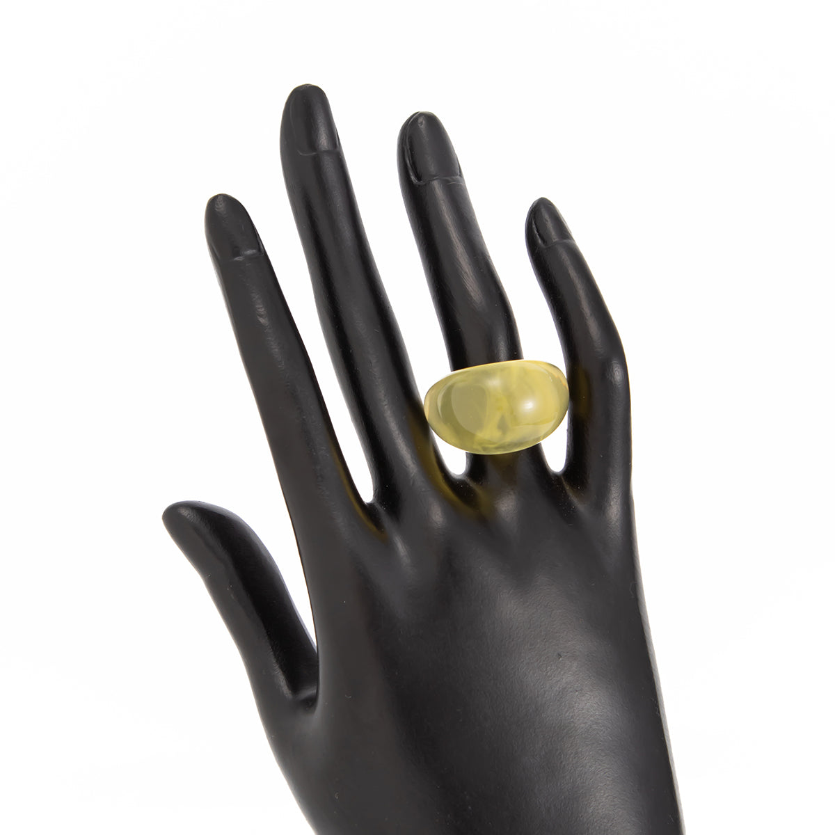 Chunky Resin Ring - Bold Minimalist Statement Jewelry for Women