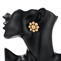 Thumbnail for Abstract Chunky Flower Stud Earrings