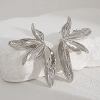 Thumbnail for Abstract Chunky Folding Flower Stud Earrings