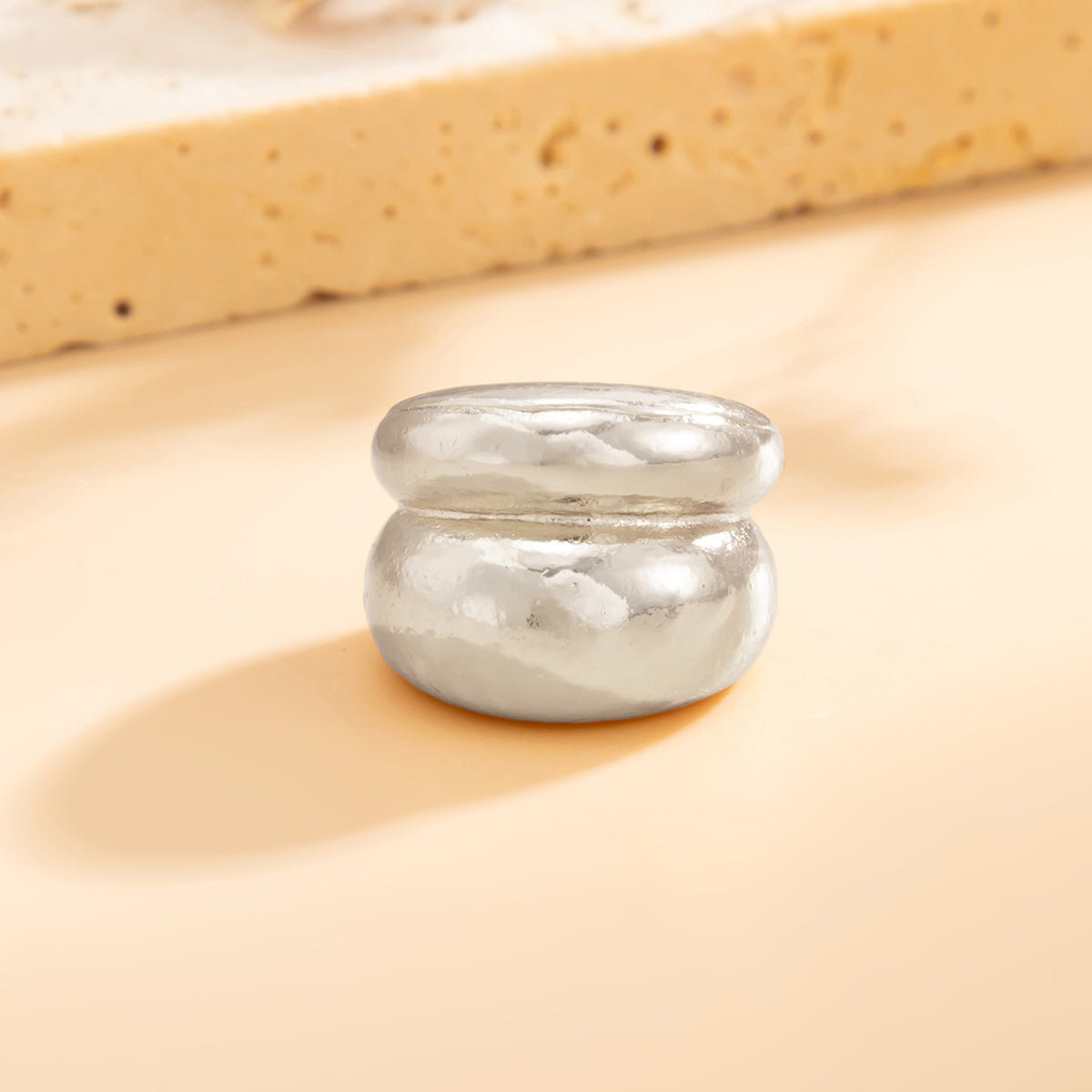 Abstract Chunky Waterdrop Ear Cuff Earring - ArtGalleryZen