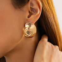 Thumbnail for Abstract Conch Shaped Stud Earrings