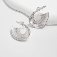 Thumbnail for Abstract Curved Ribbon Earrings - ArtGalleryZen