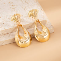 Thumbnail for Abstract Gold Silver Plated Waterdrop Dangle Earrings - ArtGalleryZen