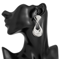 Thumbnail for Abstract Gold Silver Plated Waterdrop Dangle Earrings - ArtGalleryZen