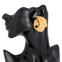 Thumbnail for Abstract Gold Silver Plated Wing Shaped Stud Earrings - ArtGalleryZen