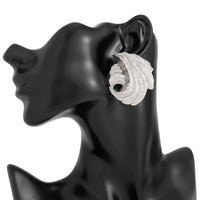 Thumbnail for Abstract Gold Silver Plated Wing Shaped Stud Earrings - ArtGalleryZen