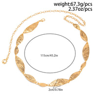 Thumbnail for Abstract Irregular Leaf Waist Chain - ArtGalleryZen