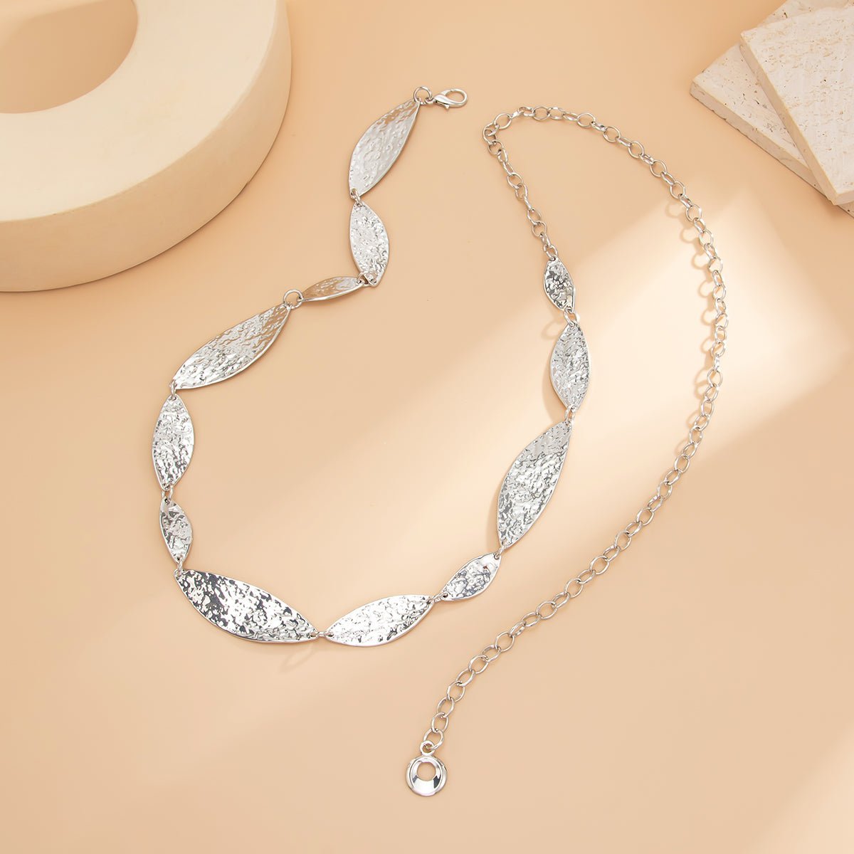 Abstract Irregular Leaf Waist Chain - ArtGalleryZen