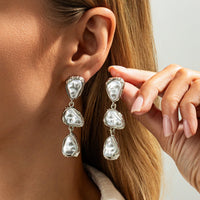 Thumbnail for Abstract Pearl Waterdrop Dangle Earrings - ArtGalleryZen