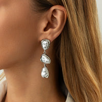 Thumbnail for Abstract Pearl Waterdrop Dangle Earrings - ArtGalleryZen